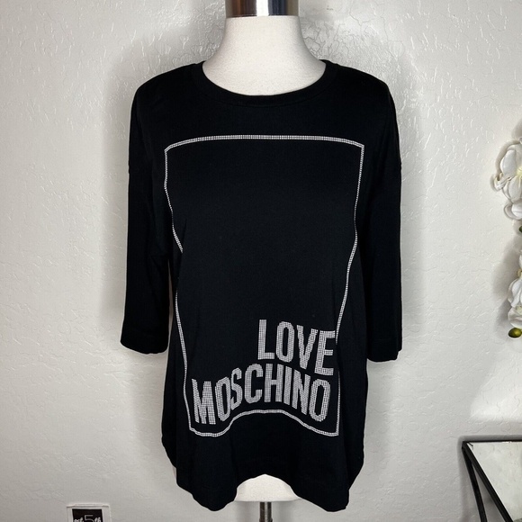 Love Moschino cotton sweatshirt with logo 10 - Picture 2 of 7